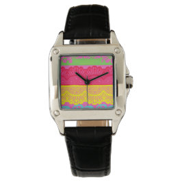 Reloj De Pulsera Diseño de encaje floral 9