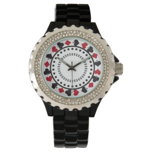 Reloj De Pulsera Diseño de estilo de póquer de Las Vegas