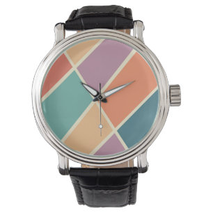 Reloj De Pulsera Diseño de formas geométricas abstractas coloridas