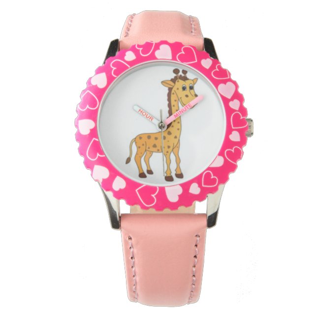 Reloj De Pulsera Diseño de jirafa infantil (Anverso)