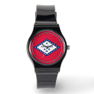 Reloj De Pulsera Diseño de la bandera del estado de Arkansas