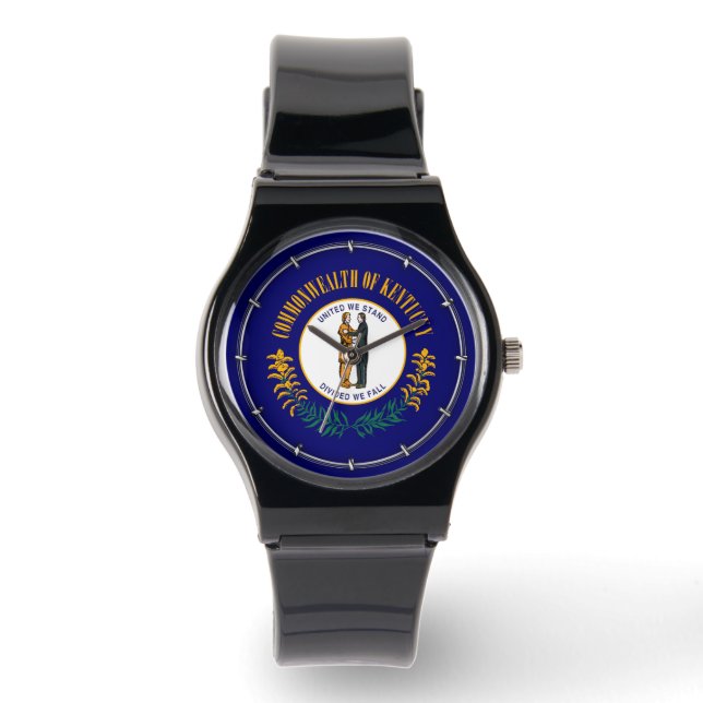 Reloj De Pulsera Diseño de la bandera del estado de Kentucky (Anverso)