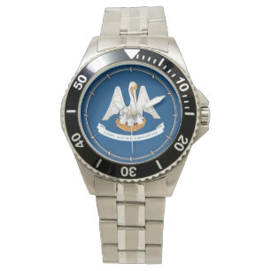 Reloj De Pulsera Diseño de la bandera del estado de Louisiana