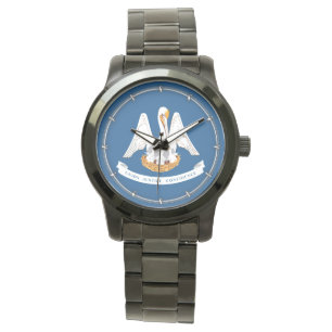 Reloj De Pulsera Diseño de la bandera del estado de Louisiana