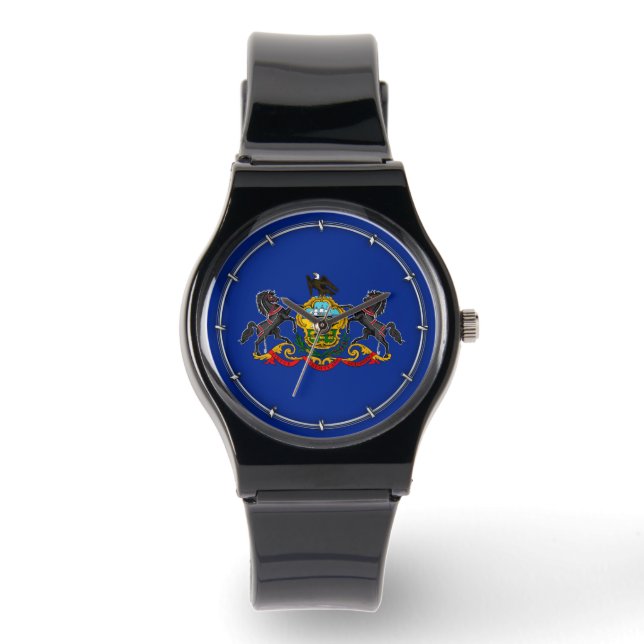 Reloj De Pulsera Diseño de la bandera del estado de Pennsylvania (Anverso)