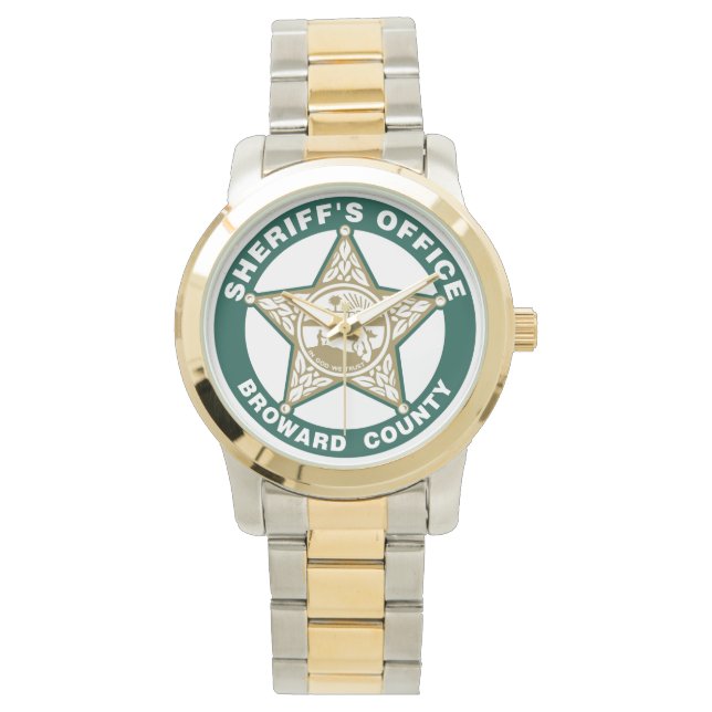 Reloj De Pulsera Diseño de la oficina de Broward Sheriff (Anverso)