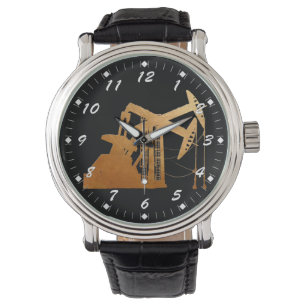 Reloj De Pulsera Diseño de la unidad de bombeo de aceite de cobre