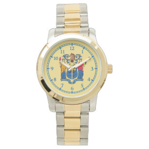 Reloj De Pulsera Diseño de marcado de bandera de Nueva Jersey