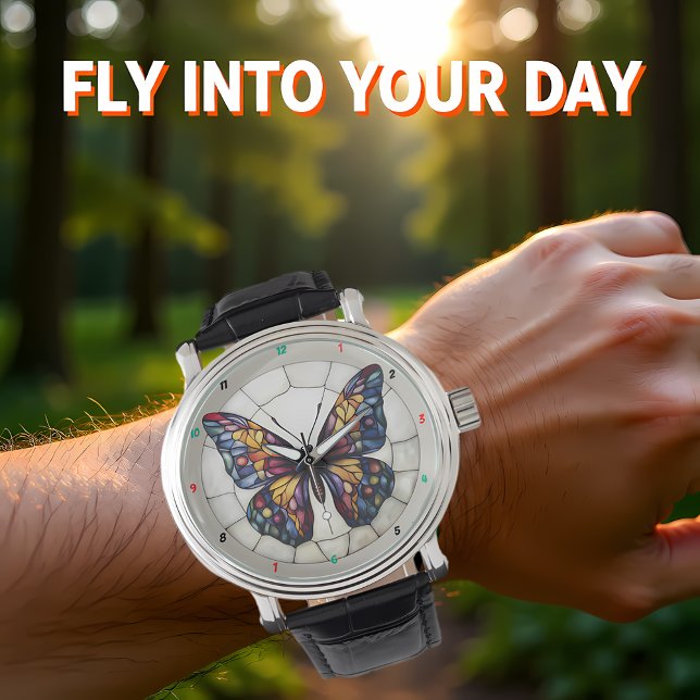 Reloj De Pulsera Diseño de mariposa multicolor  (Subido por el creador)
