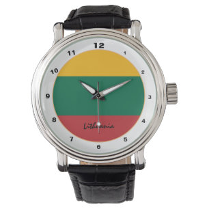 Reloj De Pulsera Diseño de moda lituano con bandera lituana