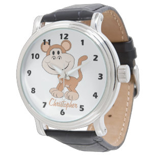 Reloj De Pulsera Diseño de mono personalizado
