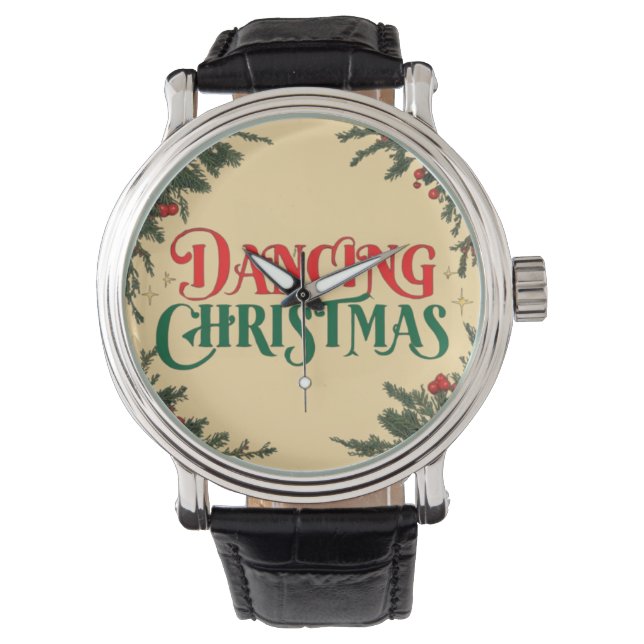Reloj De Pulsera Diseño de Navidades festivos - Navidades bailarine (Anverso)