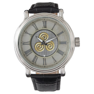 Reloj De Pulsera Diseño de oro de Triskele