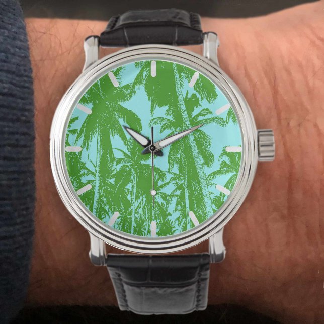 Reloj De Pulsera Diseño de palmeras tropicales (Subido por el creador)