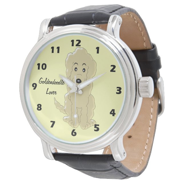 Reloj De Pulsera Diseño de perros Goldendoodle (Angular)