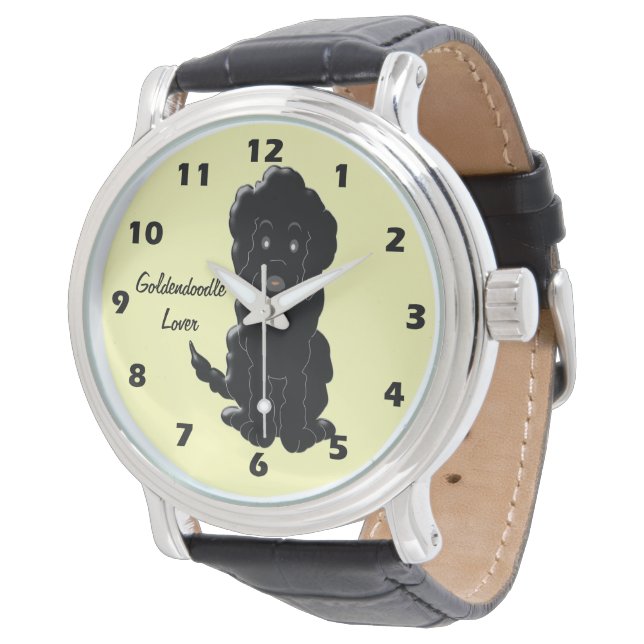 Reloj De Pulsera Diseño de perros Goldendoodle (Angular)