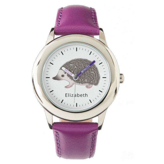 Reloj De Pulsera Diseño de Personalizado Pígmy Hedgehog africano co (Anverso)