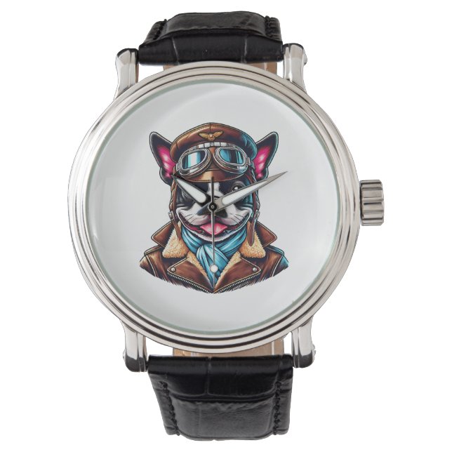 Reloj De Pulsera Diseño de piloto de Bostie (Anverso)