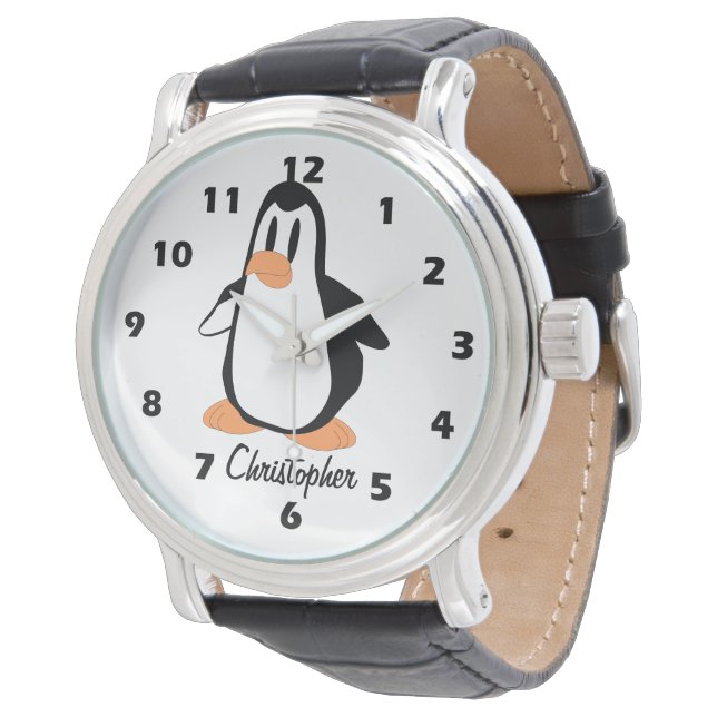 Reloj De Pulsera Diseño de pingüino personalizado (Angular)
