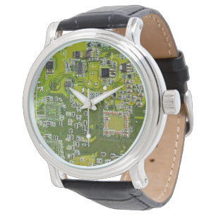 Reloj De Pulsera Diseño de placa de circuito PCB verde claro para p