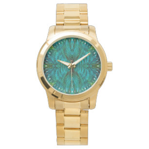 Reloj De Pulsera Diseño de pluma caleidoscopio