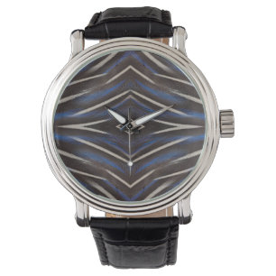 Reloj De Pulsera diseño de pluma de gallina de guinea diamante
