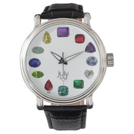 Reloj De Pulsera Diseño de Ruby Birthstone
