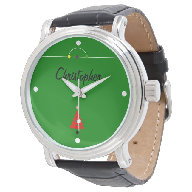 Reloj De Pulsera Diseño de Snooker Personalizado (Angular)