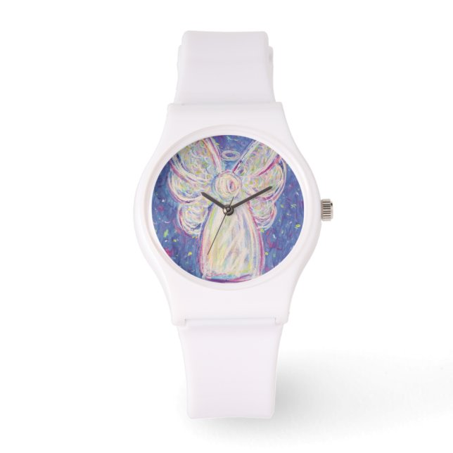 Reloj De Pulsera Diseño de Starry Night Guardian Angel Personalizad (Anverso)