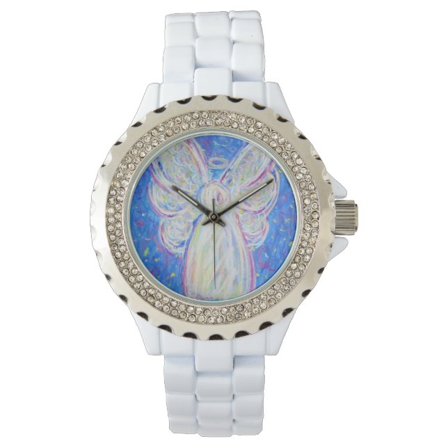 Reloj De Pulsera Diseño de Starry Night Guardian Angel Personalizad (Anverso)