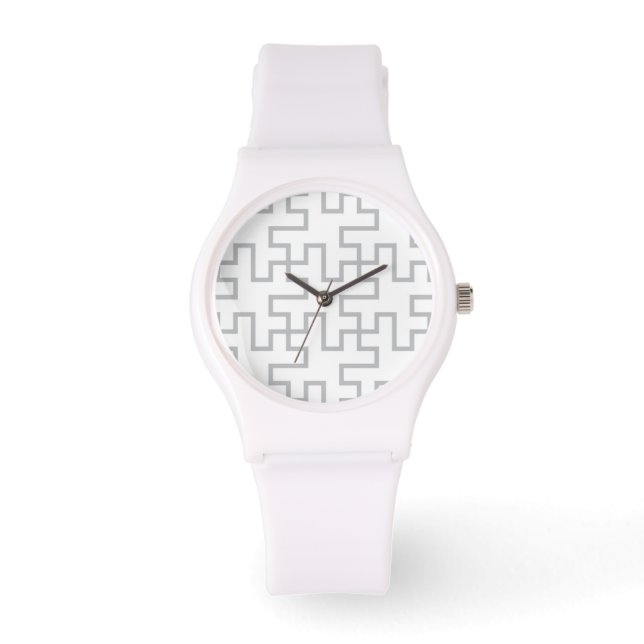 Reloj De Pulsera Diseño de suelo geométrico abstracto (Anverso)