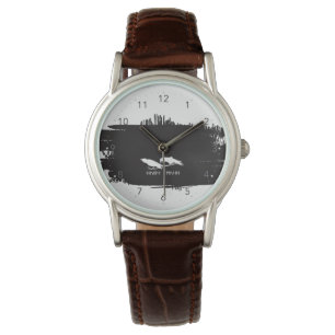 Reloj De Pulsera Diseño de Tatuaje de Cuervos Vikingos Huginn y Mun