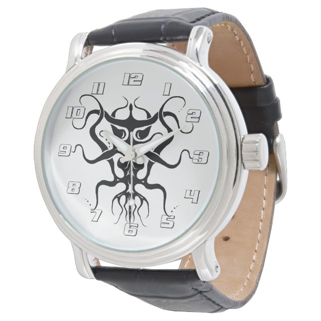 Reloj De Pulsera Diseño de tatuajes tribales de especies exóticas - (Angular)
