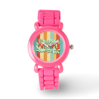 Reloj De Pulsera Diseño de texto colorido y vibrante