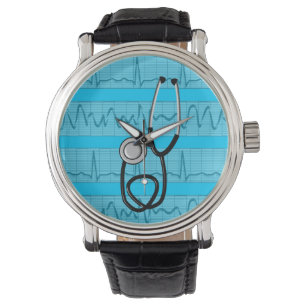 Reloj De Pulsera Diseño de tiras de EKG de Nurse Watch único
