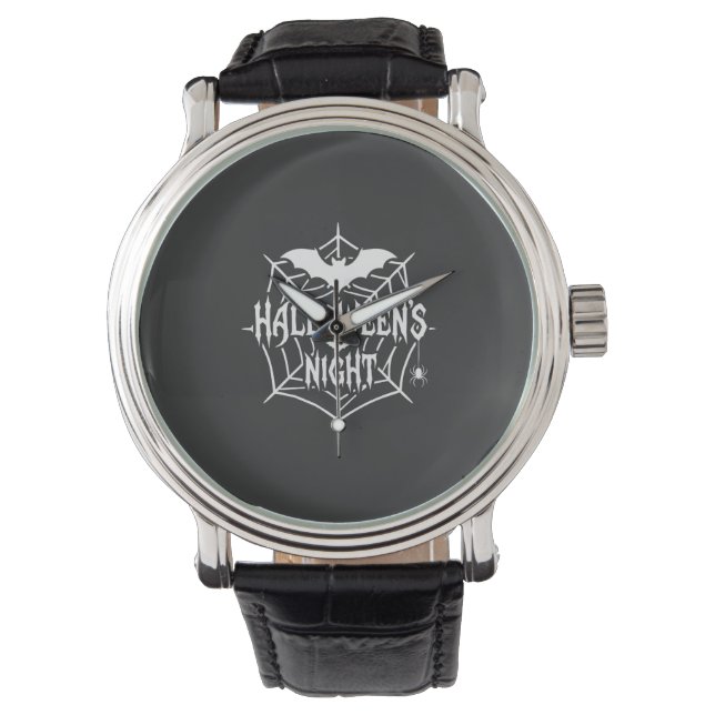 Reloj De Pulsera Diseño de vector de telaraña de murciélago de noch (Anverso)