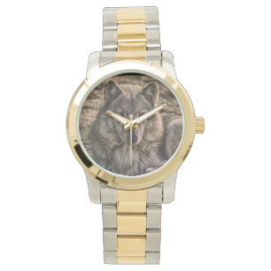 Reloj De Pulsera Diseño de vida silvestre Gray Wolf