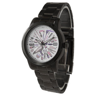 Reloj De Pulsera Diseño del círculo del maquillaje