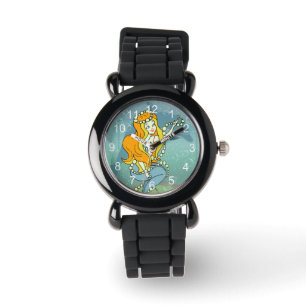 Reloj De Pulsera Diseño del ilustracion del arco iris y del delfí