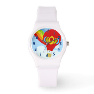 Reloj De Pulsera Diseño divertido de globo aerostático rojo de dibu