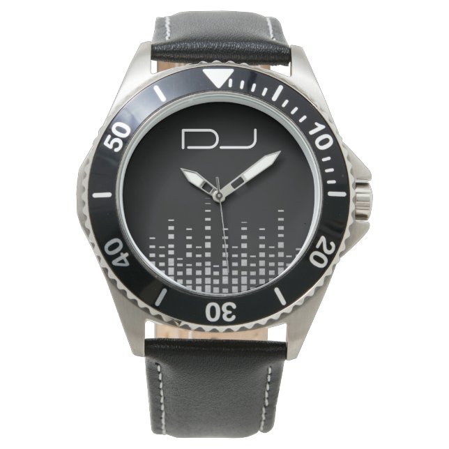 Reloj De Pulsera Diseño ecualizador DJ (Anverso)