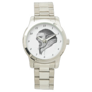 Reloj De Pulsera Diseño en blanco y negro de Troll