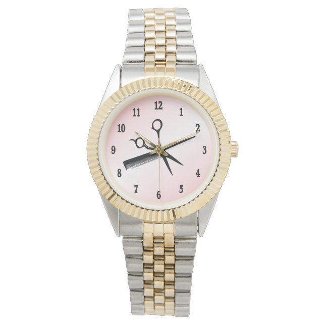 Reloj De Pulsera Diseño estético rosa (Anverso)