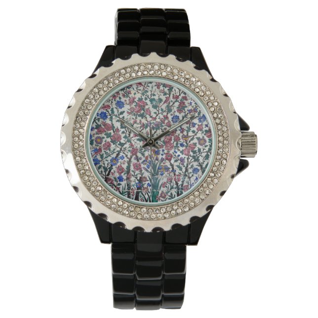 Reloj De Pulsera Diseño floral persa (Anverso)