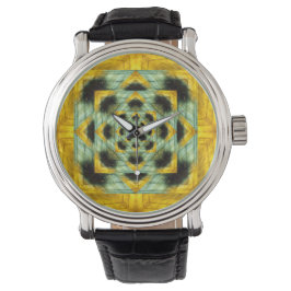Reloj De Pulsera Diseño fractal de piedra gemela laberíntica