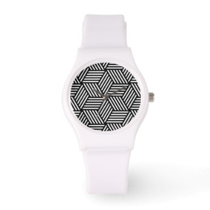 Reloj De Pulsera Diseño geométrico del arte del modelo