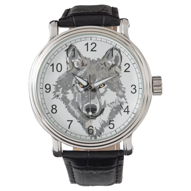 Reloj De Pulsera Diseño Gray Wolf (Anverso)