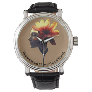 Reloj De Pulsera Diseño humano de flores de Petal para -