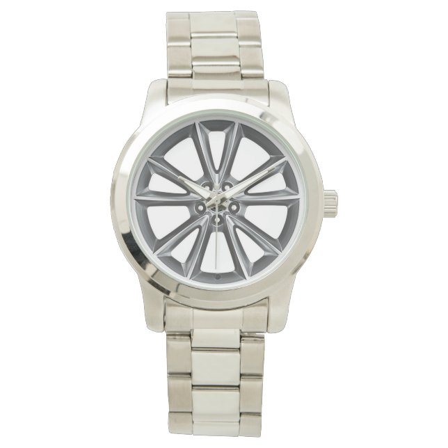 Reloj De Pulsera Diseño inspirado de Jaguar Alloy Wheel Watch (Anverso)