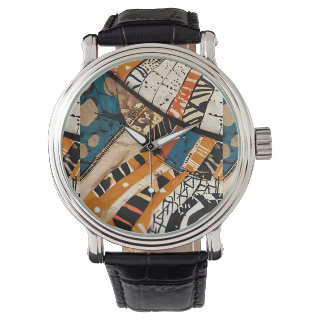 Reloj De Pulsera Diseño lujoso multicolor caribeño (Anverso)